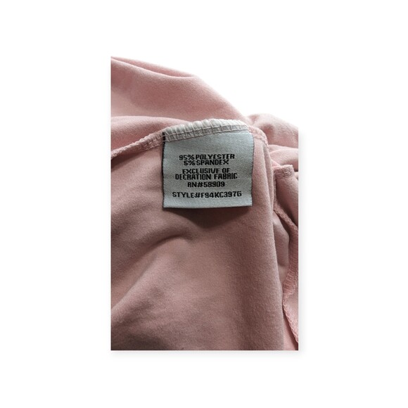 Copper Key Shirt Womens XL(16) Light Pink Long Sleeve Crew Neck Twist Front Top - Picture 6 of 8